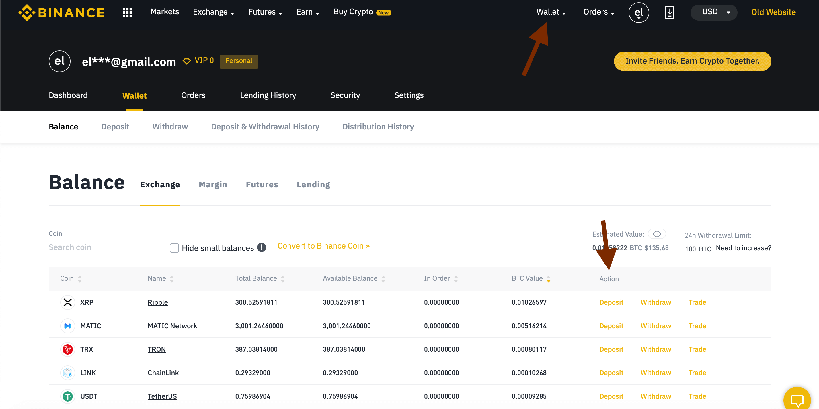 Binance Exchange Wallet