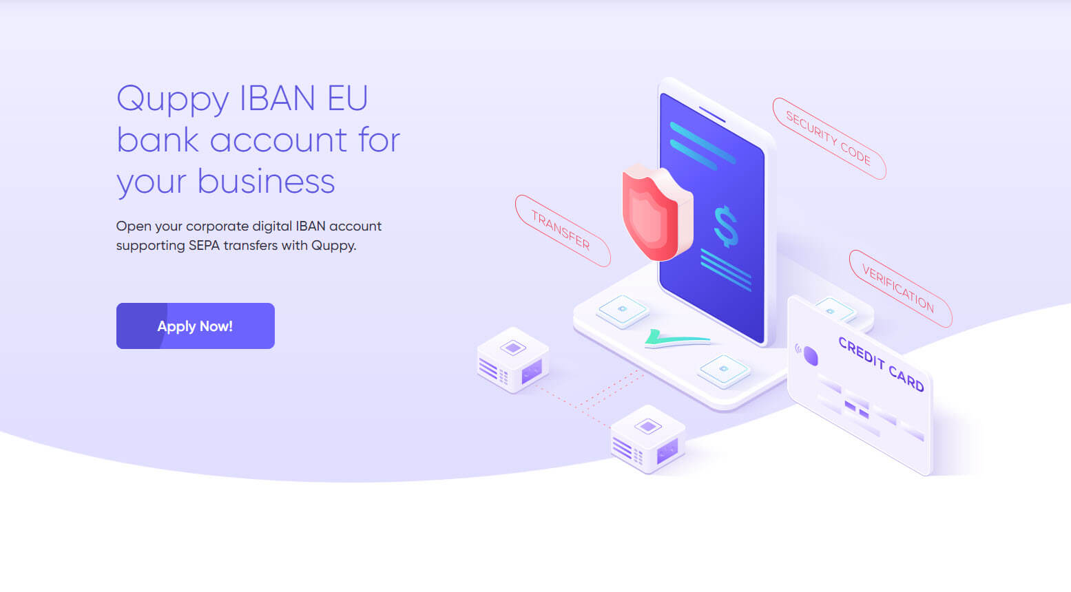 حساب IBAN داخل تطبيق Quppy Wallet