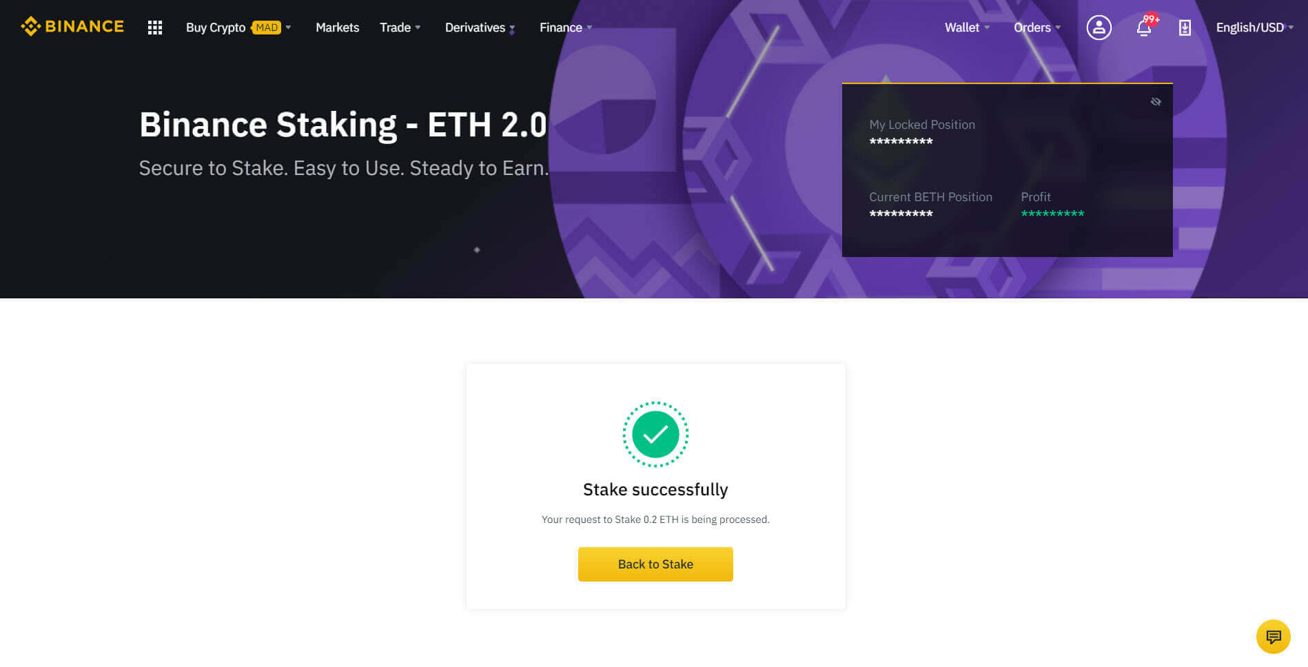 التجميد المؤقت Staking ل ETH 2.0