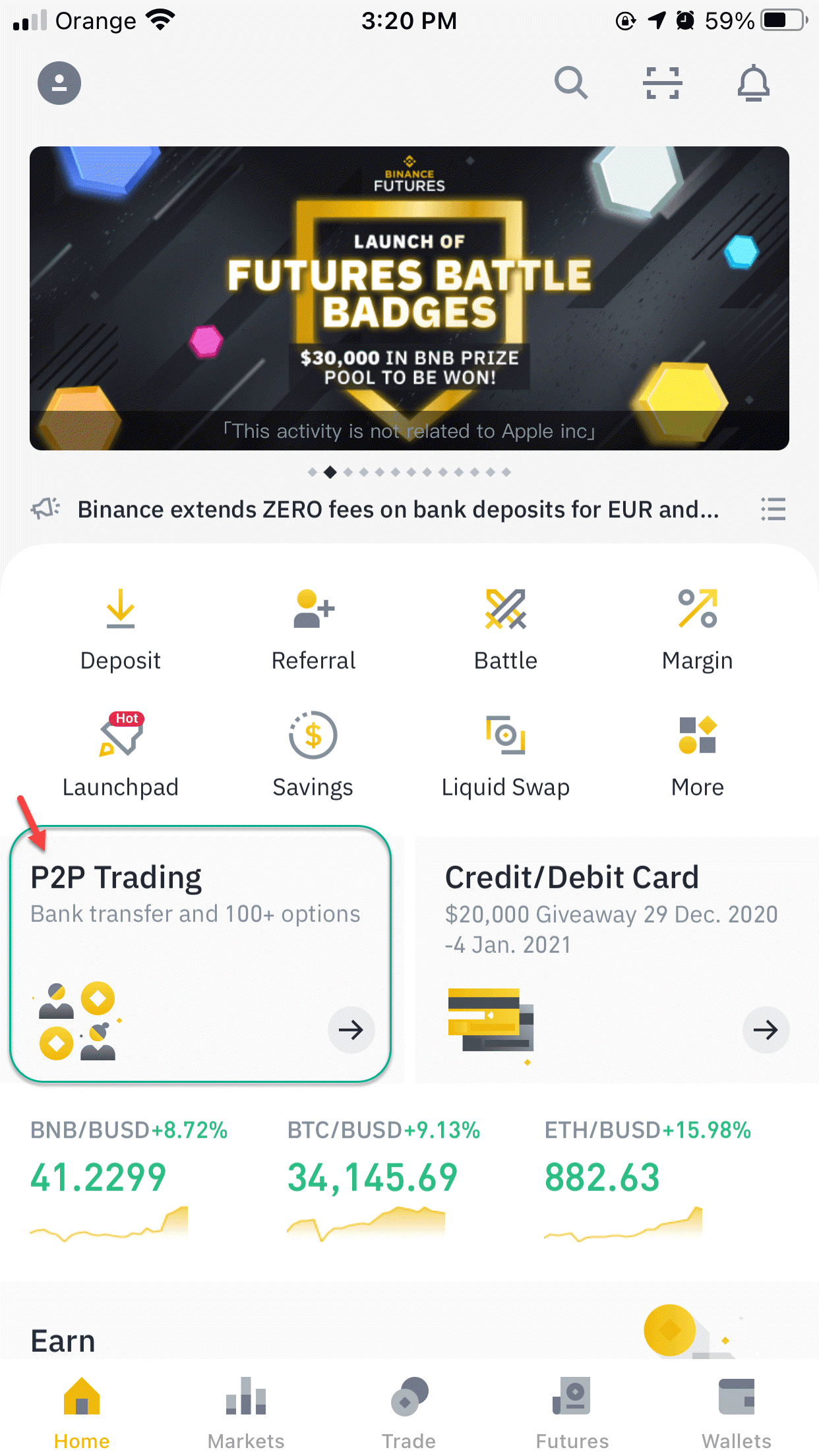 كيفية استخدام Binance P2P Trading