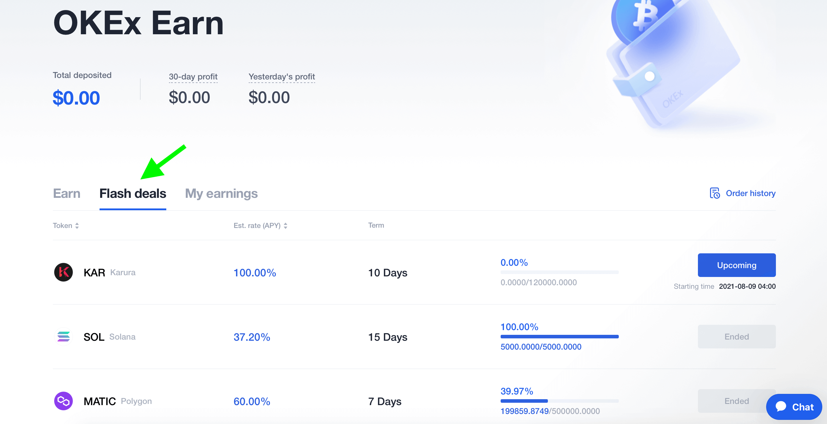 منصة OKEx Earn