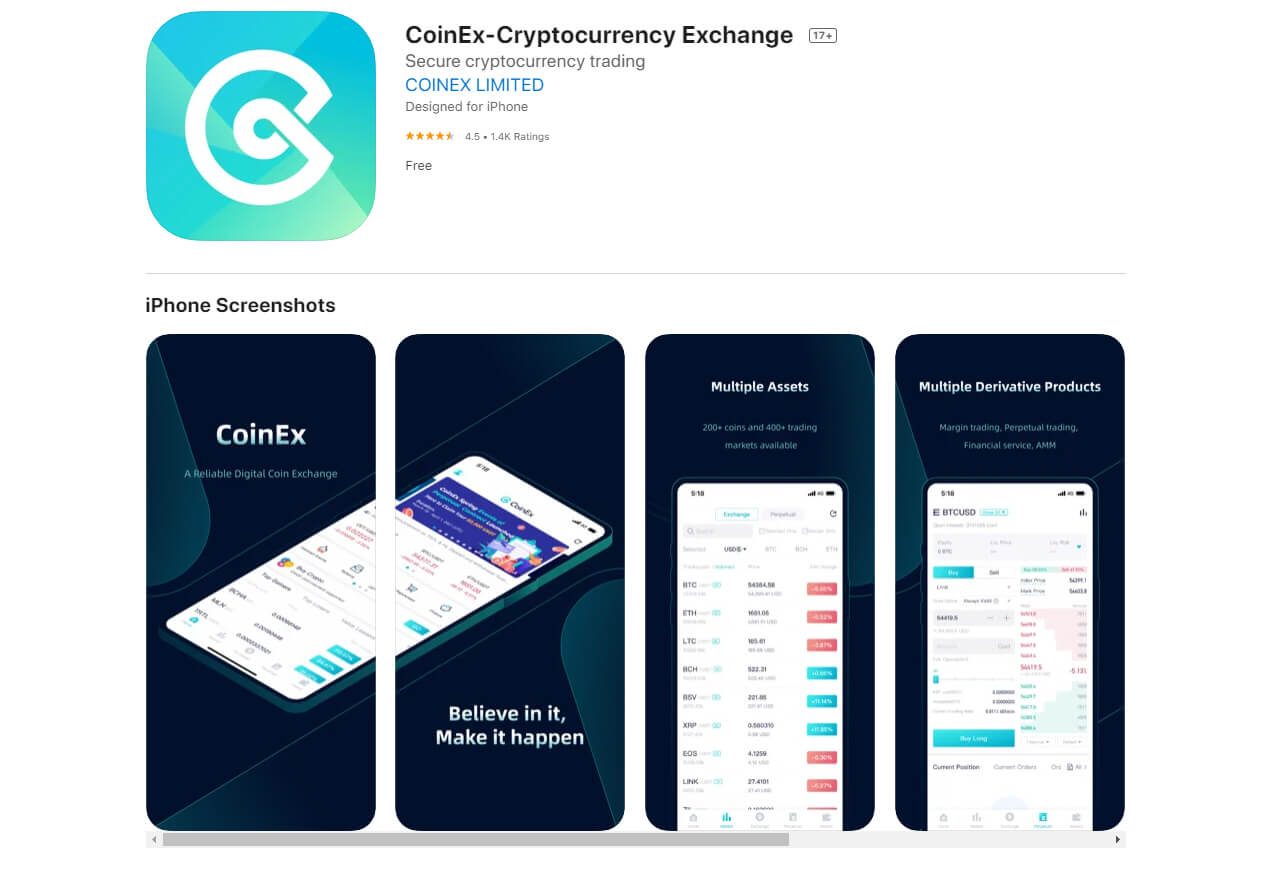 coinex على أبل ستور